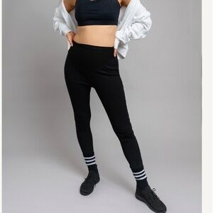 Black High-Waisted Leggings Maternity